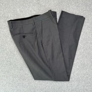 Express Mens Pants Gray 31x32 Dress Pants Extra Slim Stretch Cotton Blend